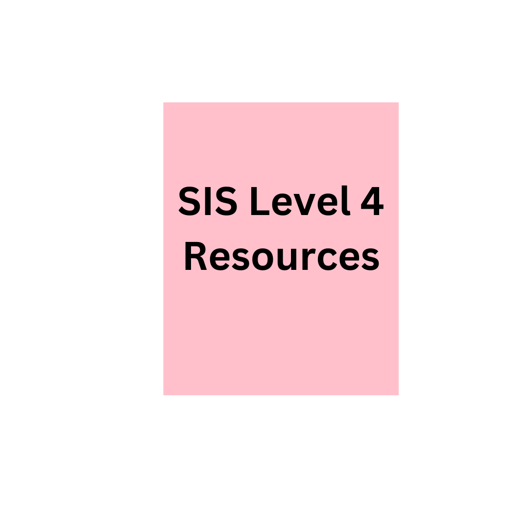 SIS Level 4 Resources – Dyslexia Media, LLC