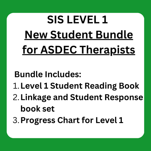 Level 1 SIS New Student Bundle for ASDEC Therapists