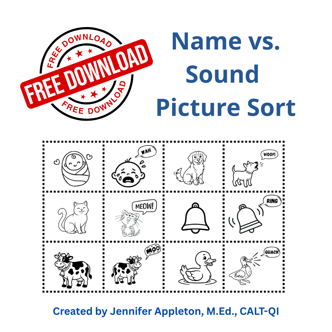 Free! Name vs. Sound Picture Sort