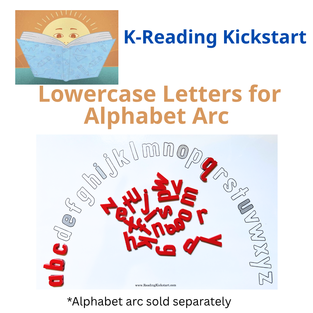 Lower case plastic letters for K-Reading Kickstart