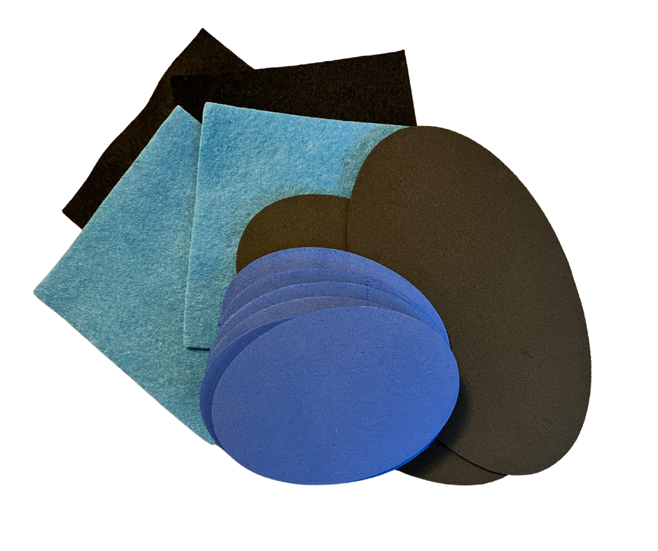 foams and felts for use during spelling