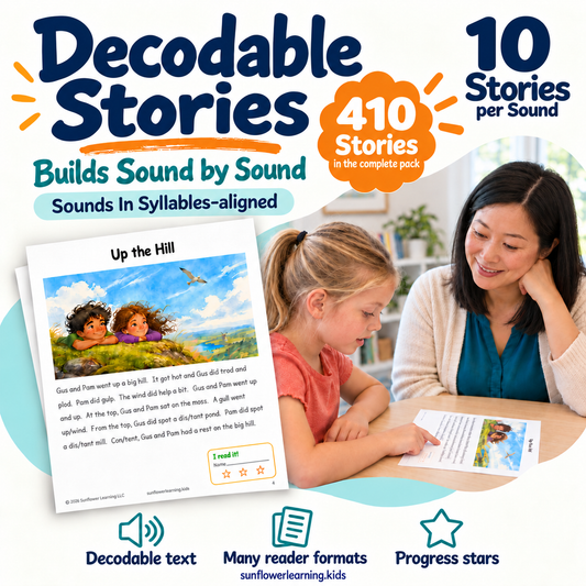 Complete Level 1 Decodable Stories & Games Library