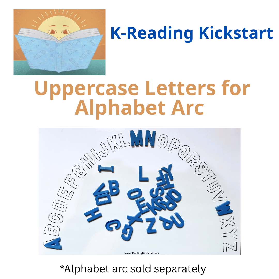 Upper case letters for K-Reading Kickstart