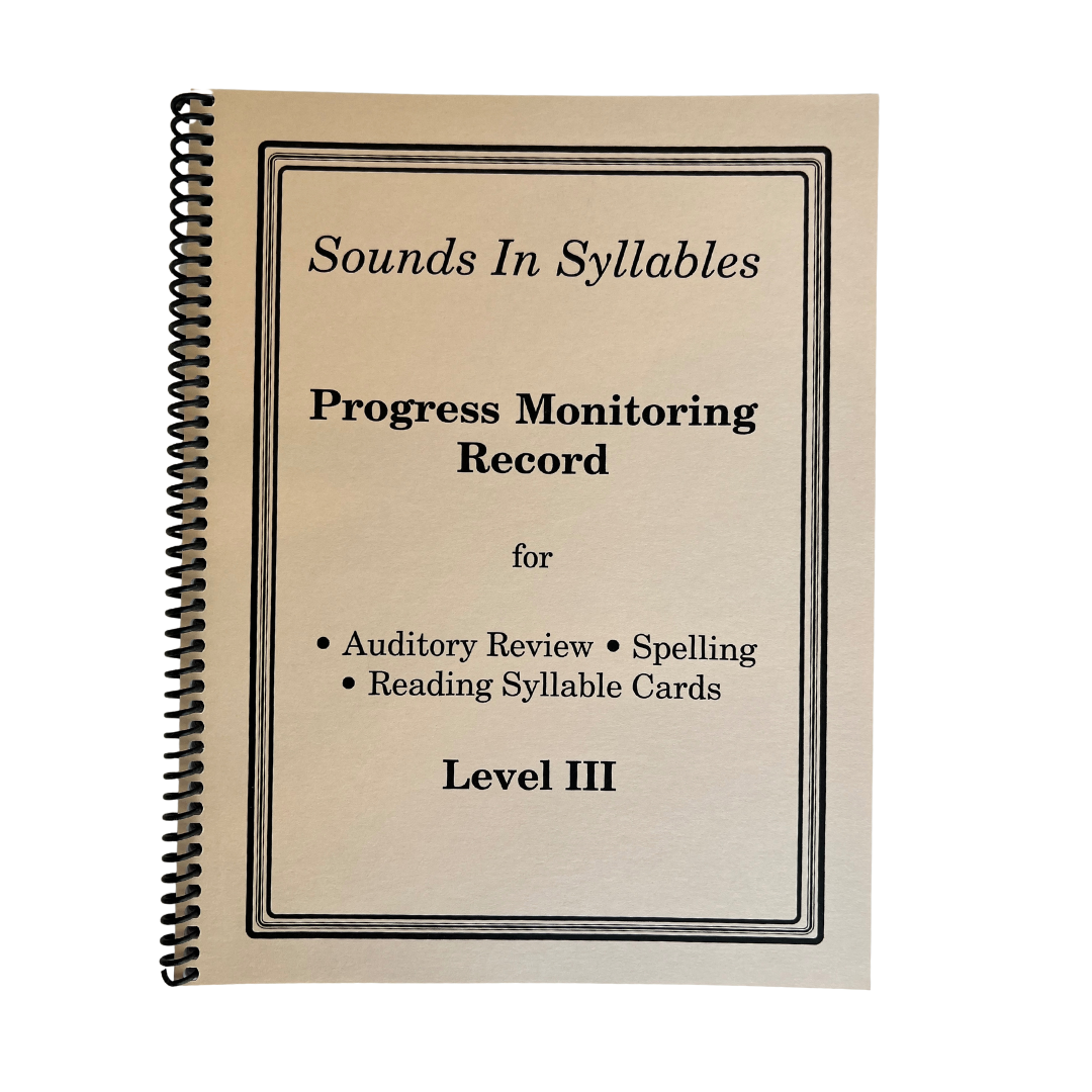 cover of SIS Level 3 progress monitoring book