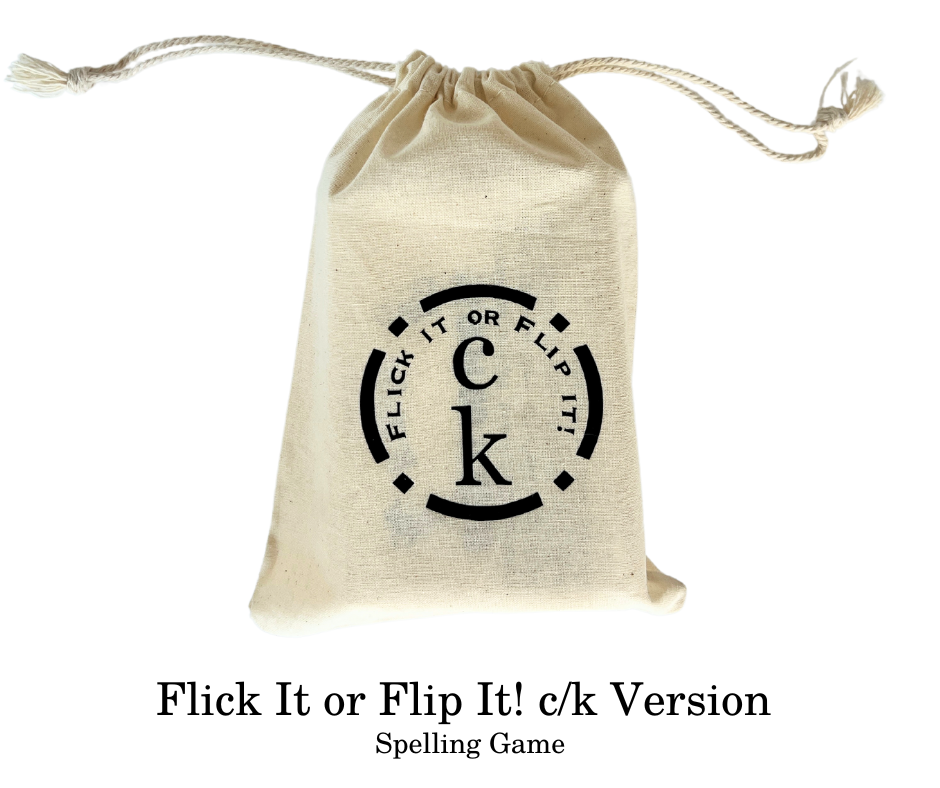 NEW! Flick It or Flip It! k/c Version: Spelling Game