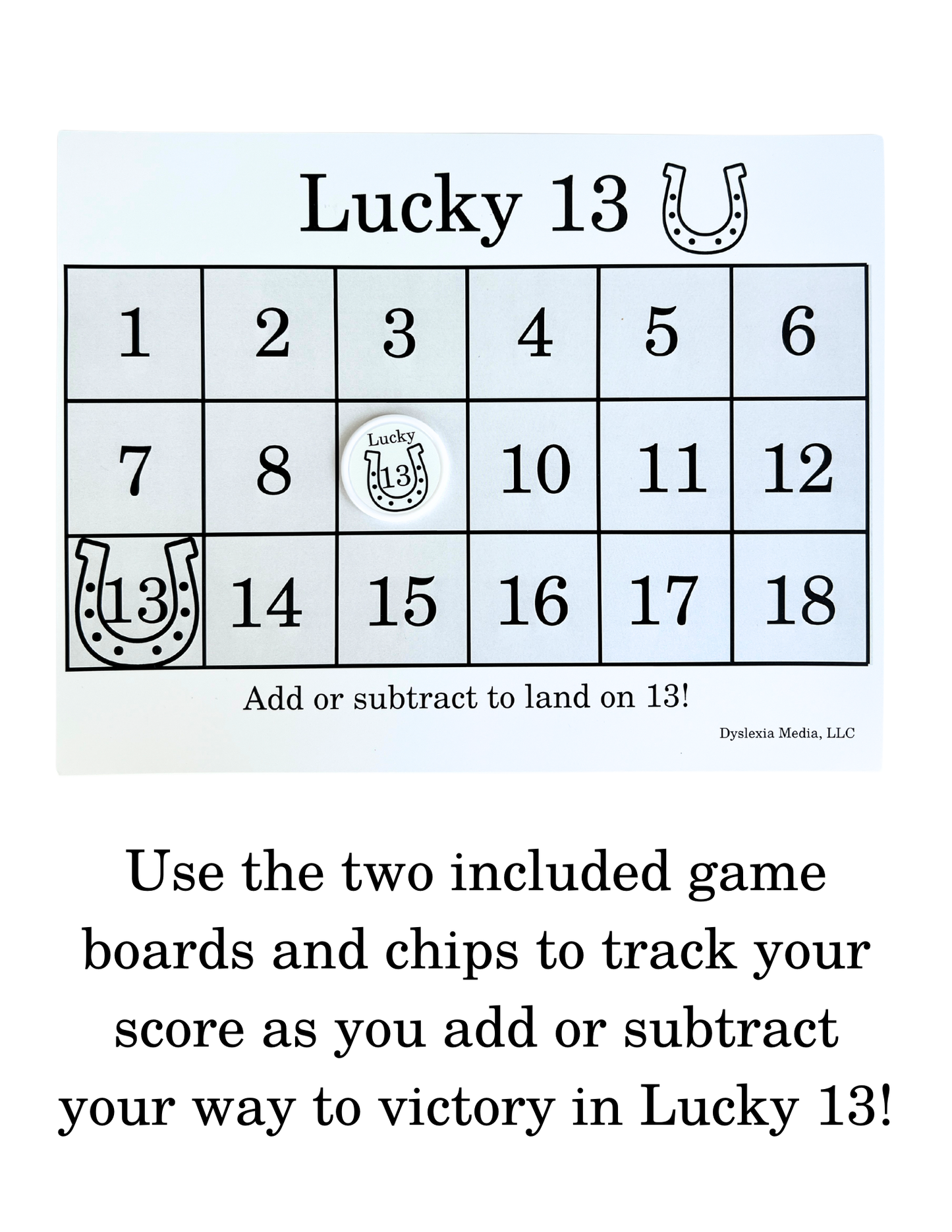 NEW! Lucky 13: A Game of CVC Syllables with A and I Vowels