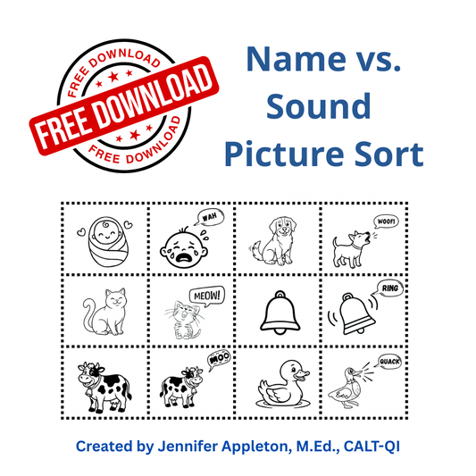 Free! Name vs. Sound Picture Sort