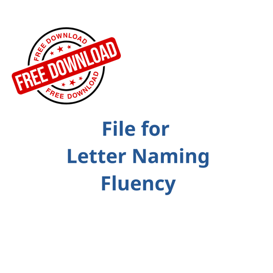 Free! Letter Naming Fluency file