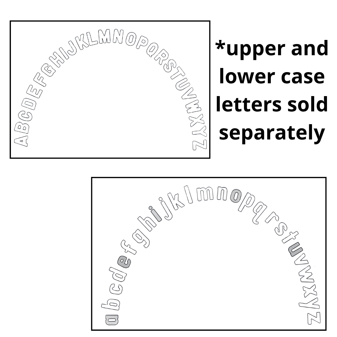 Upper and Lower case alphabet arc for K-Reading Kickstart