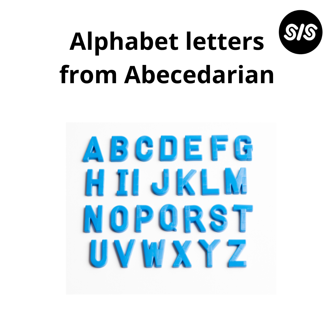 plastic uppercase letters image
