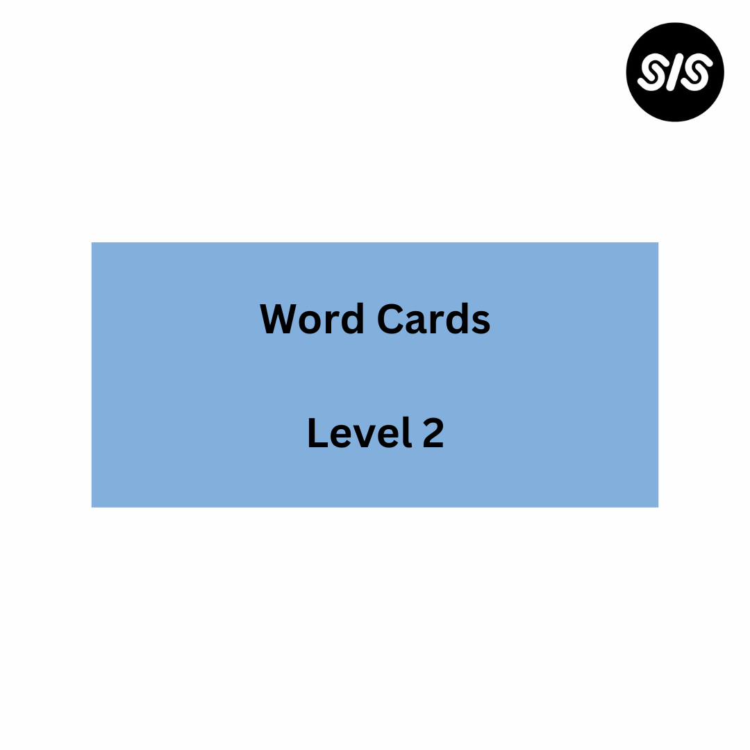 Level 2 Card SIS Level 2 Resources – Dyslexia Media, LLC