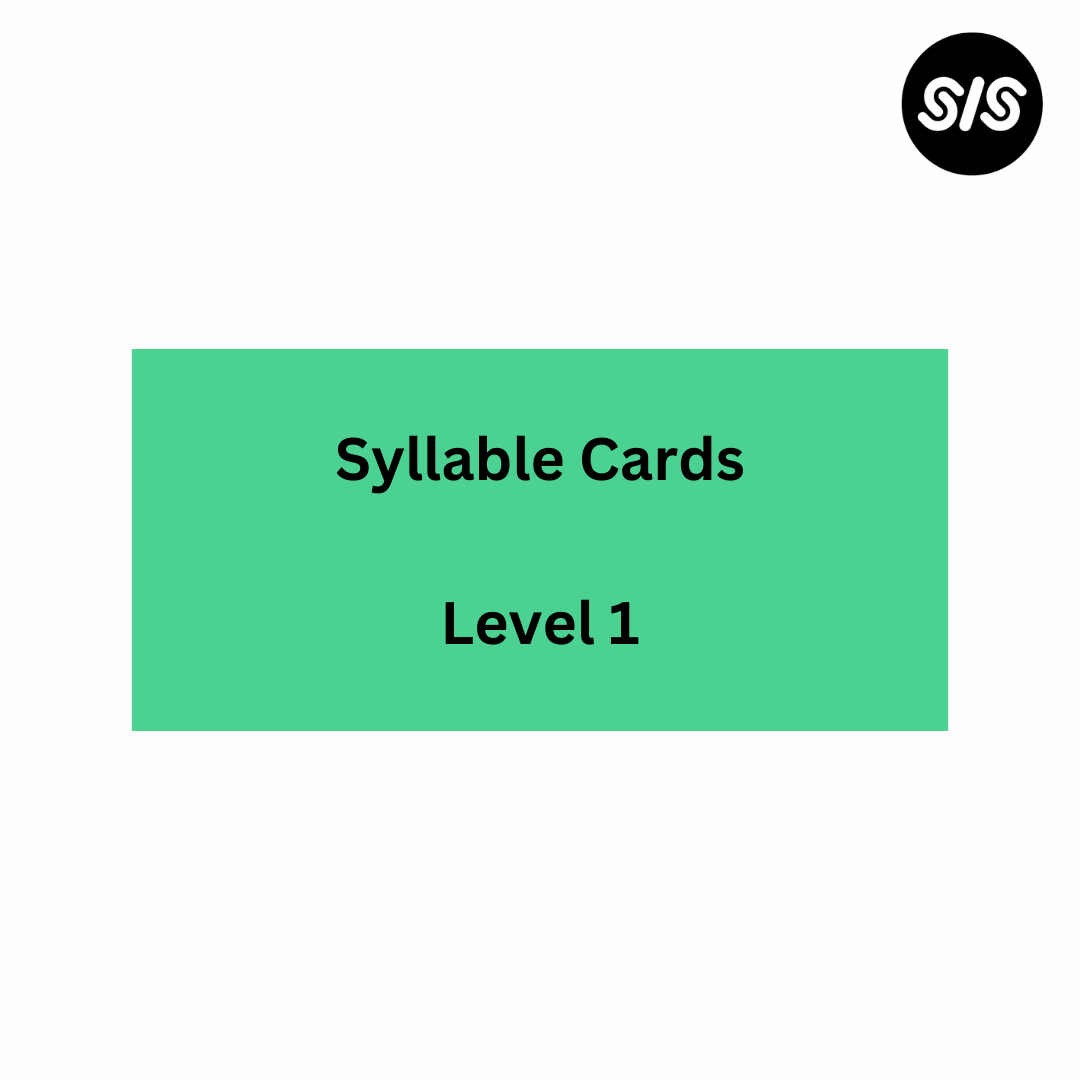 SIS L1 green syllable cards