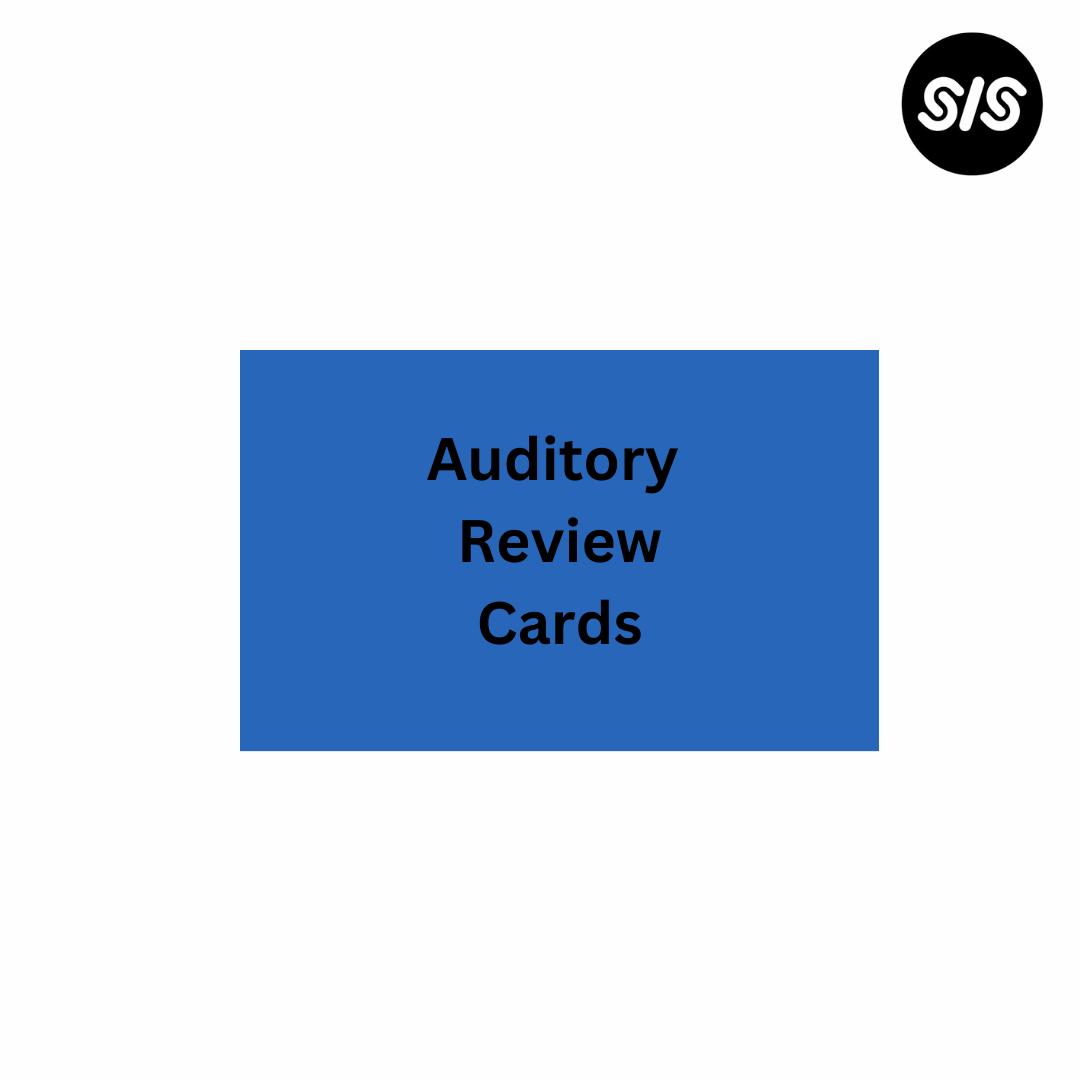 SIS auditory review cards