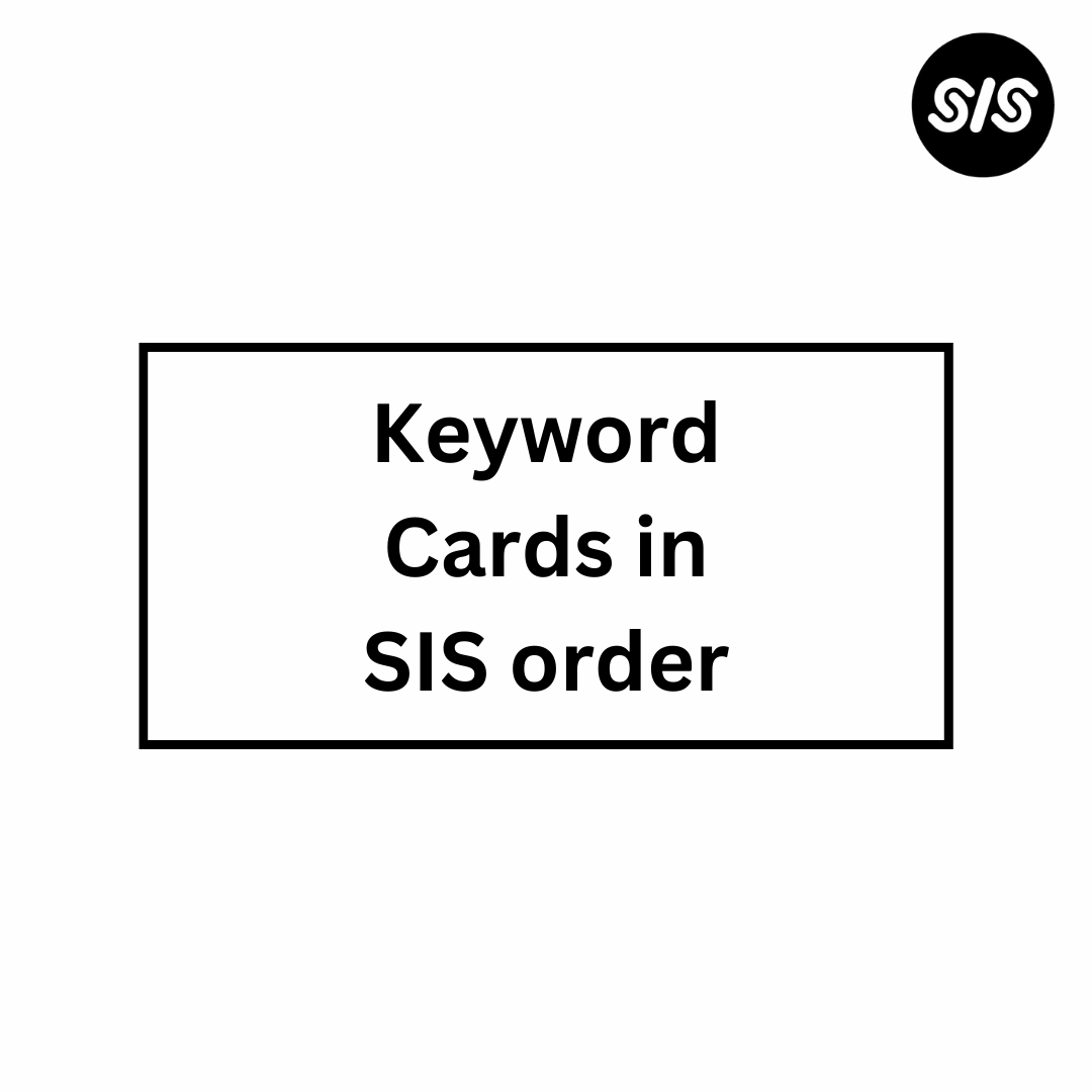 SIS keyword cards