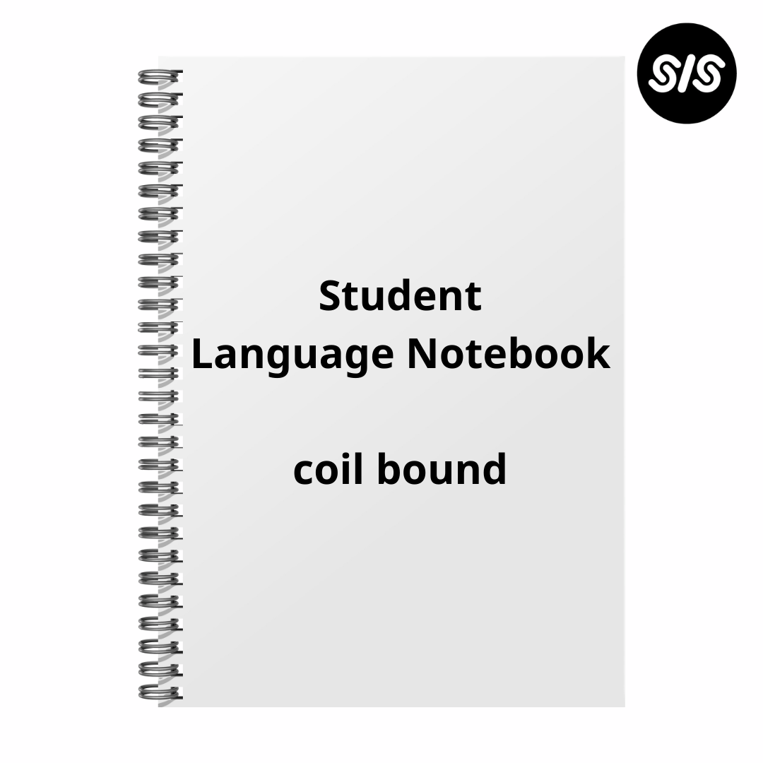 SIS language notebook bound
